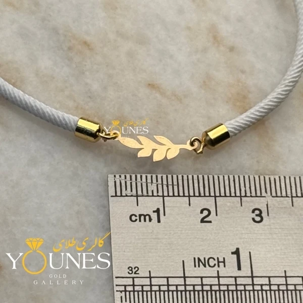 دستبند گندم مینیمال طلا لیزری